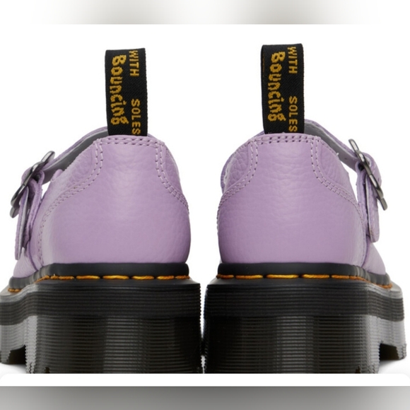 Dr Martens Purple Addina Flower Oxford Plataform Size 10 Purple NWOB - Picture 12 of 14